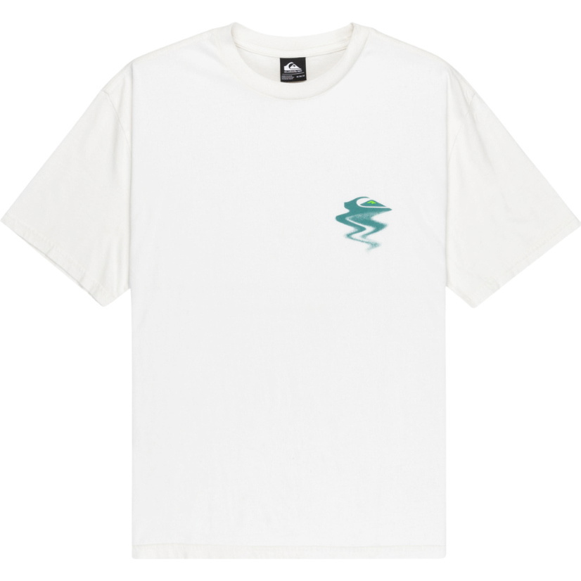 2026 Quiksilver Mens Hw Melt Away Short Sleeve Tee EQYZT08200 - Snow White